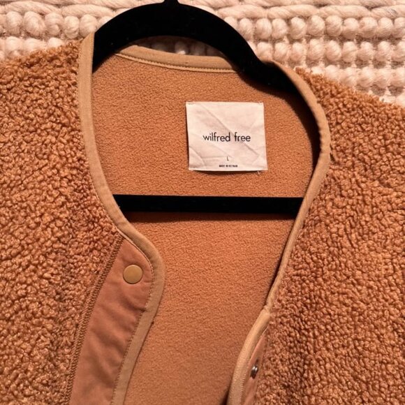 Wilfred Aritzia Teddy Sherpa Verrier Jacket, Size Large - Picture 3 of 5